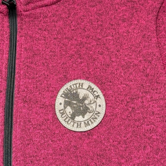 Women's Duluth Pack Pink Quarter-Zip Fleece - Picture 5 of 9